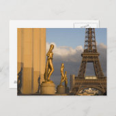 Eiffeltoren van het Palais de Chaillot, Parijs; Briefkaart (Voorkant / Achterkant)