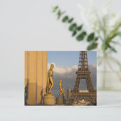 Eiffeltoren van het Palais de Chaillot, Parijs; Briefkaart (Staand voorkant)
