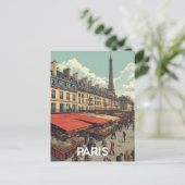Eiffeltoren van Parijs Briefkaart (Staand voorkant)