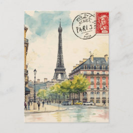 Eiffeltoren van Parijs Briefkaart
