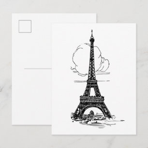 Eiffeltoren van Parijs Briefkaart