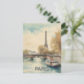 Eiffeltoren van Parijs Briefkaart (Staand voorkant)