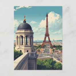 Eiffeltoren van Parijs Briefkaart