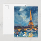 Eiffeltoren van Parijs Briefkaart (Voorkant / Achterkant)