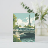 Eiffeltoren van Parijs Briefkaart (Staand voorkant)
