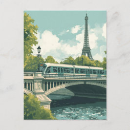 Eiffeltoren van Parijs Briefkaart