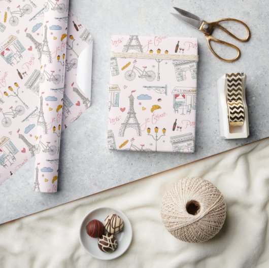 Eiffeltoren van Parijs Cadeaupapier (Crafts)