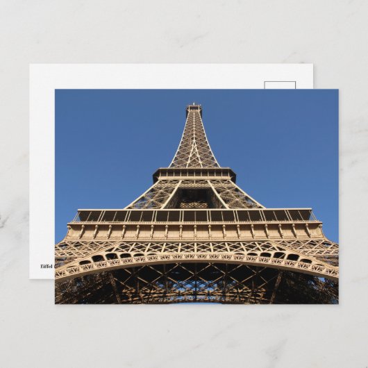 Eiffeltoren van Parijs in Frankrijk Briefkaart (Voorkant / Achterkant)