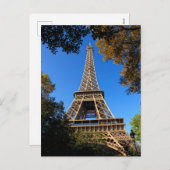 Eiffeltoren van Parijs in Frankrijk Feestdagenkaart (Voorkant / Achterkant)