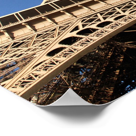 Eiffeltoren van Parijs in Frankrijk Poster (Hoek)