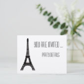 Eiffeltoren van Parijs Kaart (Staand voorkant)