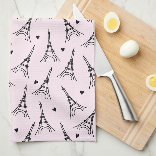 Eiffeltoren van Parijs Theedoek (Quarter Fold)