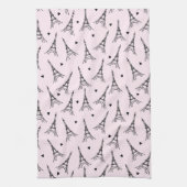 Eiffeltoren van Parijs Theedoek (Verticaal)