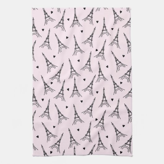 Eiffeltoren van Parijs Theedoek (Verticaal)