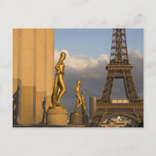 Eiffeltoren vanuit het Palais de Chaillot, Parijs, Briefkaart