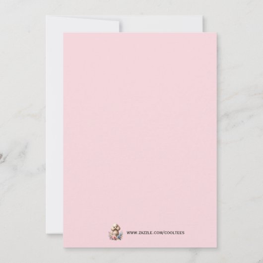 Eiffeltoren Verjaardag Parijs Frankrijk Bloemen Kaart (Achterkant)