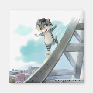 Eiffeltoren vierkante magneet 2 inch