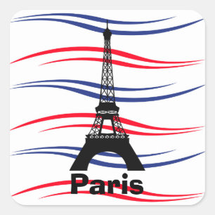 Eiffeltoren Vierkante Sticker