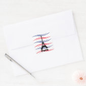 Eiffeltoren Vierkante Sticker (Envelop)
