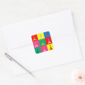 Eiffeltoren Vierkante Sticker (Envelop)