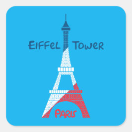 Eiffeltoren Vierkante Sticker