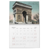 eiffeltoren, VintagePostcardsof Paris in de Ea... Kalender (Mar 2027)