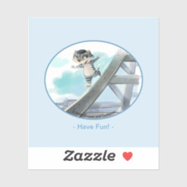 Eiffeltoren Vinyl Sticker - Fun (Diverse Maten)