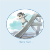 Eiffeltoren Vinyl Sticker - Fun (Diverse Maten) (Voorkant)