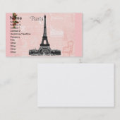 Eiffeltoren Visitekaartje (Voorkant / Achterkant)