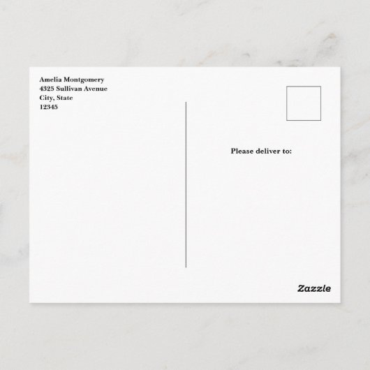 Eiffeltoren vlinder en Roos Hallo patroon Briefkaart (Achterkant)