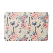 Eiffeltoren vlinder en Rozen Badmat (Voorkant)