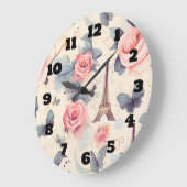 Eiffeltoren vlinder en Rozen Grote Klok (Hoek)