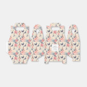 Eiffeltoren Vlinder en Rozen Patroon Verjaardag Bedankdoosjes (Uitgevouwen)