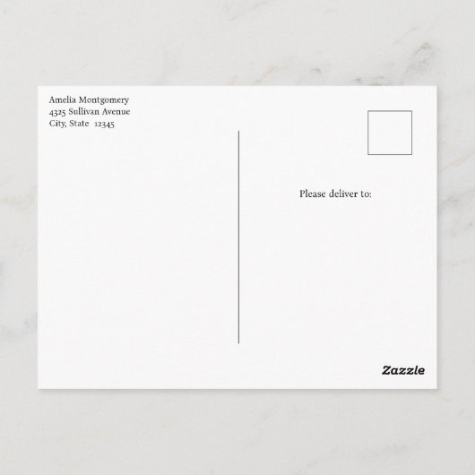 Eiffeltoren Vlinder en Rozen Patroon Verjaardag Briefkaart (Achterkant)