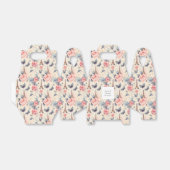 Eiffeltoren vlinder en Rozen patroonbruiloft Bedankdoosjes (Uitgevouwen)