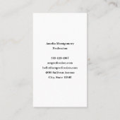 Eiffeltoren vlinder en Rozen Visitekaartje (Achterkant)