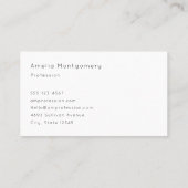 Eiffeltoren vlinder en Rozen Visitekaartje (Achterkant)