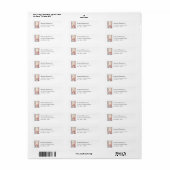 Eiffeltoren Vlinders en Bloemen Adres Etiket (Full Sheet)