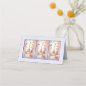 Eiffeltoren Vlinders en bloemen Plaatskaartje (Voorkant)