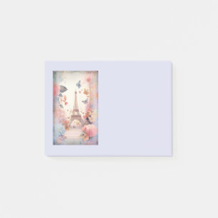 Eiffeltoren Vlinders en Bloemen Post-it® Notes