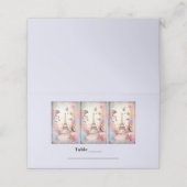 Eiffeltoren Vlinders en bloemen tafel Plaatskaartje (Buitenkant ongevouwen)