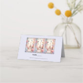 Eiffeltoren Vlinders en bloemen tafel Plaatskaartje (Voorkant)