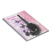 Eiffeltoren & vlinders notitieboek (Rechterzijde)