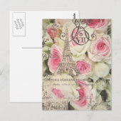 eiffeltoren voor girale mode met retroreflectoren  briefkaart (Voorkant / Achterkant)