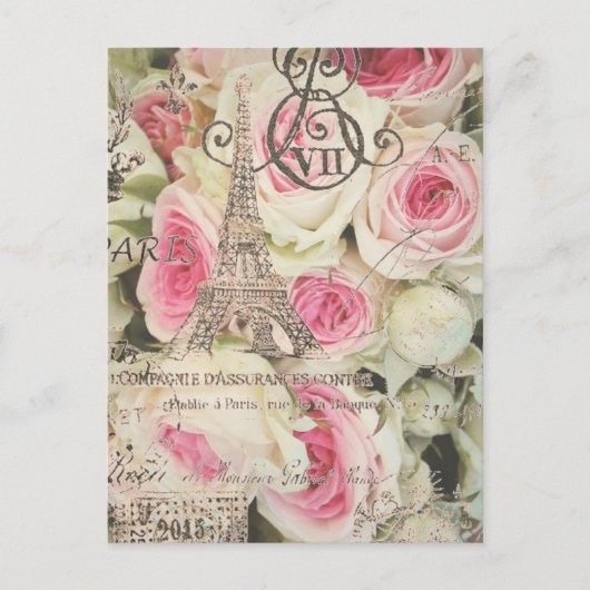 eiffeltoren voor girale mode met retroreflectoren  briefkaart (Voorkant)