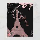 eiffeltoren voor girale mode met retroreflectoren  briefkaart (Voorkant)