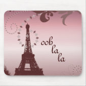 eiffeltoren voor girale mode met retroreflectoren muismat (Voorkant)