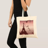 eiffeltoren voor girale mode met retroreflectoren  tote bag (Voorkant (product))