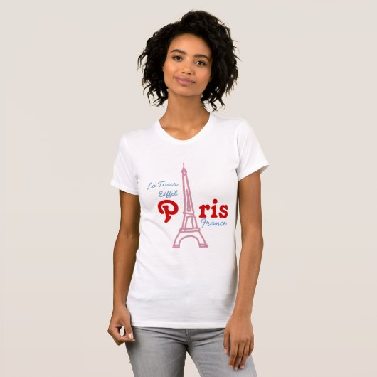 Eiffeltoren voor Parijs T-shirt (Voorkant volledig)