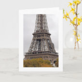 Eiffeltoren Vouwkaart met lege binnenkant Kaart (Gele Bloem)